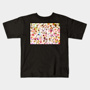 Watercolor background with colored dots Kids T-Shirt